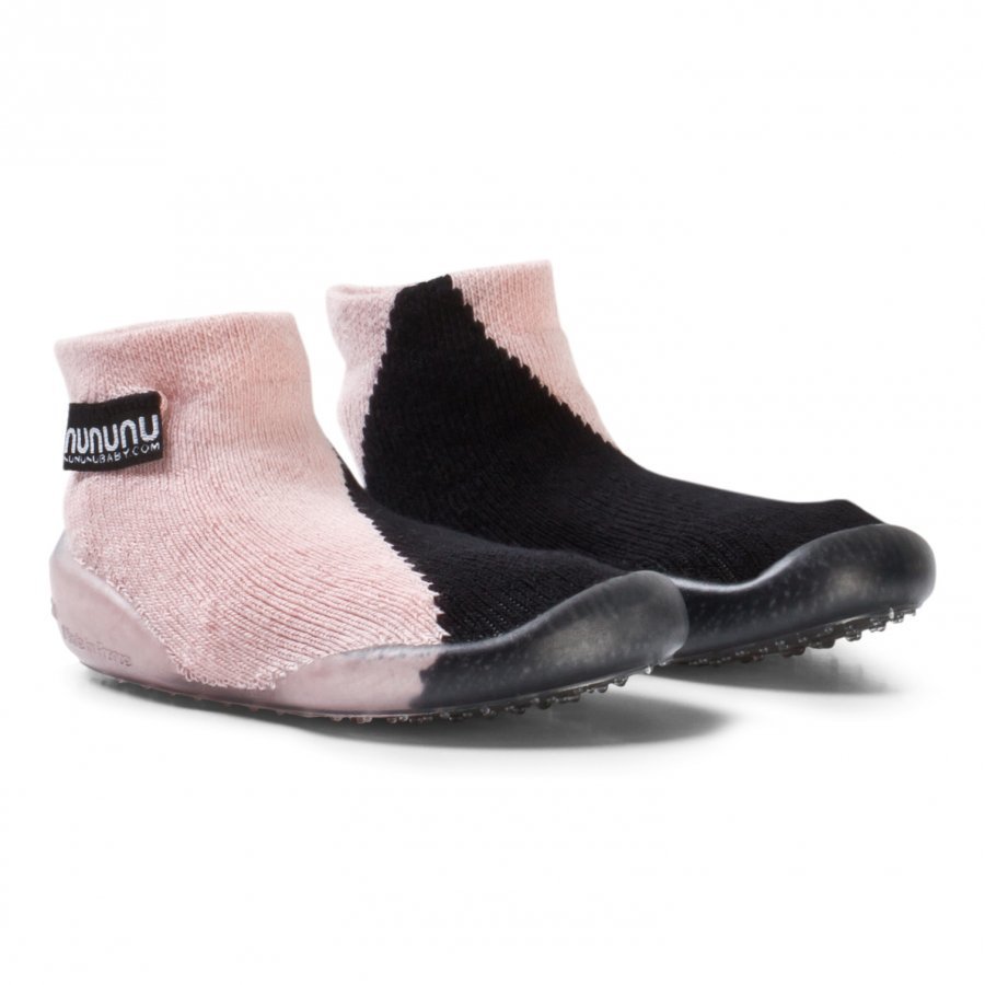 Nununu Half And Half Slippers Black/Powder Pink Sisätossut