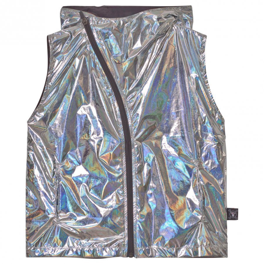 Nununu Nylon Asymmetrical Vest Silver Liivi