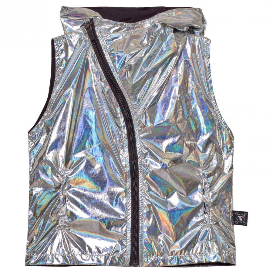 Nununu Nylon Asymmetrical Vest Silver Liivi