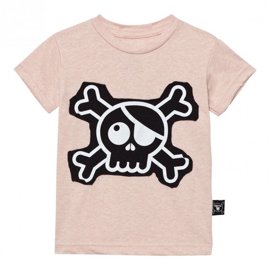 Nununu Skull Patch T-Shirt Powder Pink T-Paita