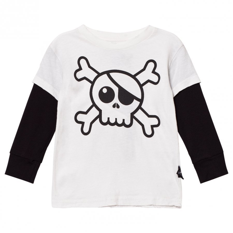 Nununu Skull T-Shirt White Pitkähihainen T-Paita