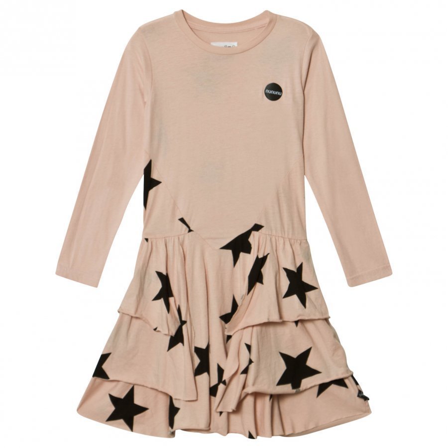 Nununu Star Layered Dress Powder Pink Mekko