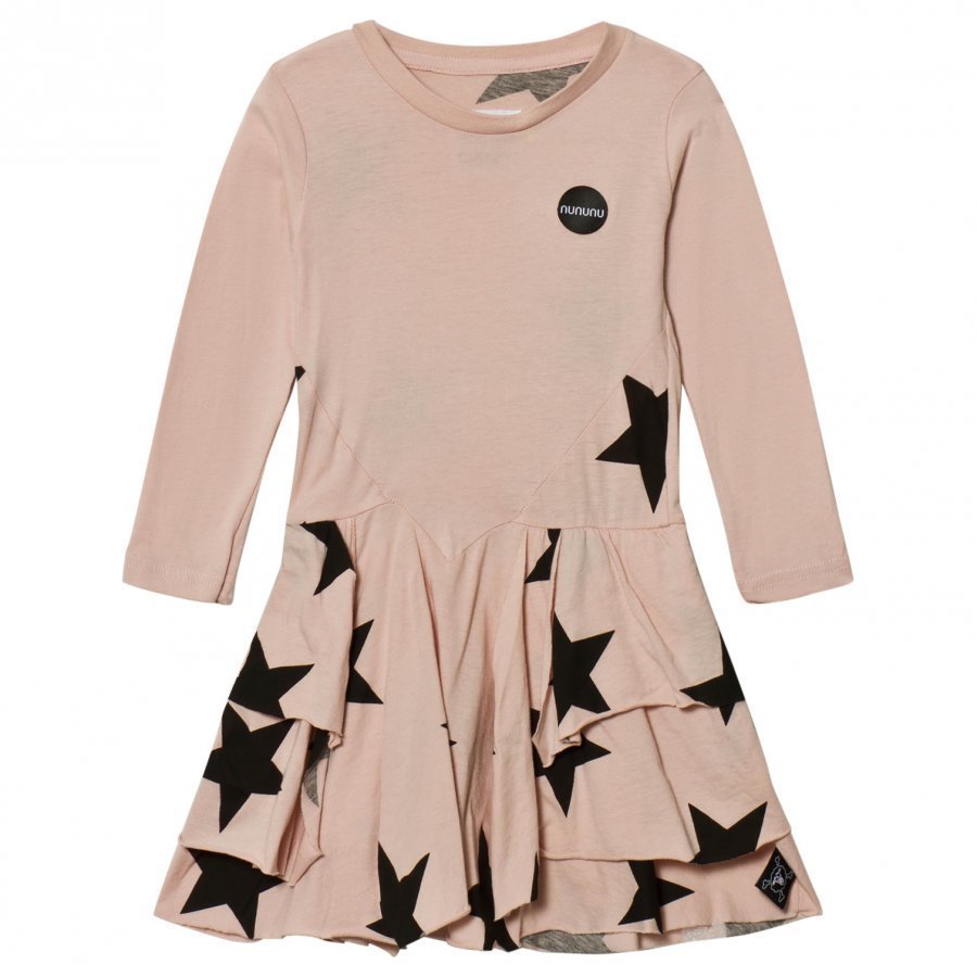 Nununu Star Layered Dress Powder Pink Mekko