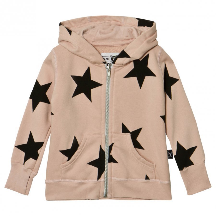 Nununu Star Zip Hoodie Powder Pink Huppari