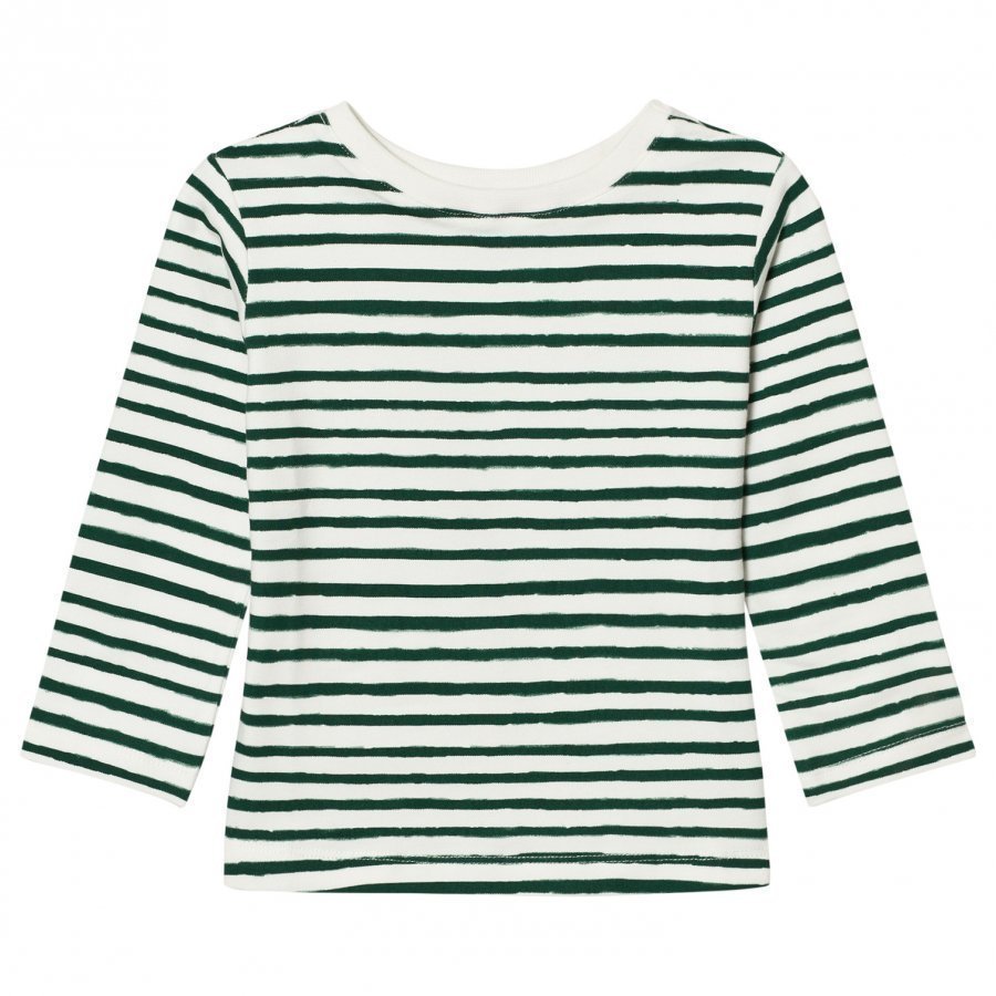 One We Like One Long Sleeve T-Shirt Stripe Pristine White Pitkähihainen T-Paita