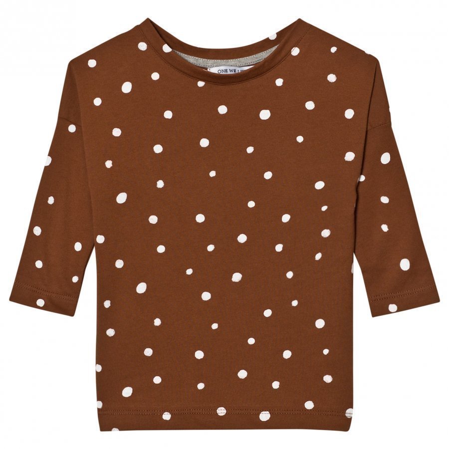 One We Like Pop Long Sleeve T-Shirt Dots Tortoise Shell Pitkähihainen T-Paita