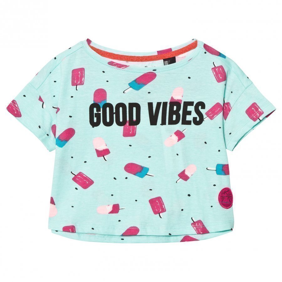 Oneill Blue Good Vibes Lollipop Print Tee T-Paita