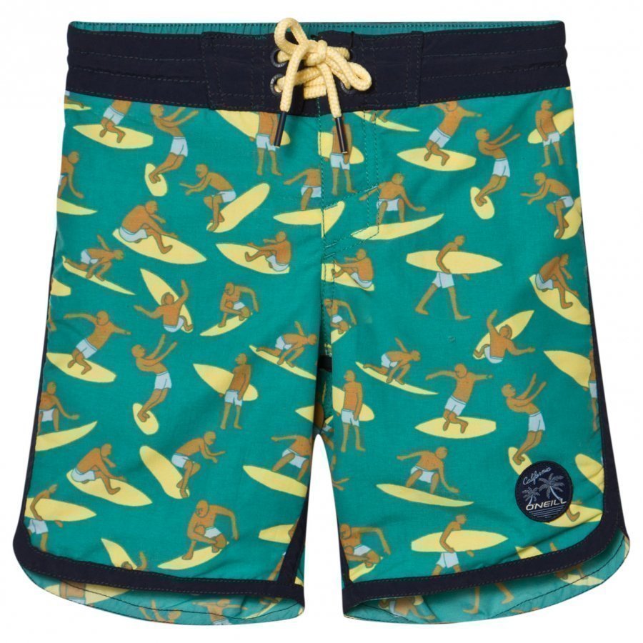 Oneill Green Surf Patch Boardshorts Uimashortsit