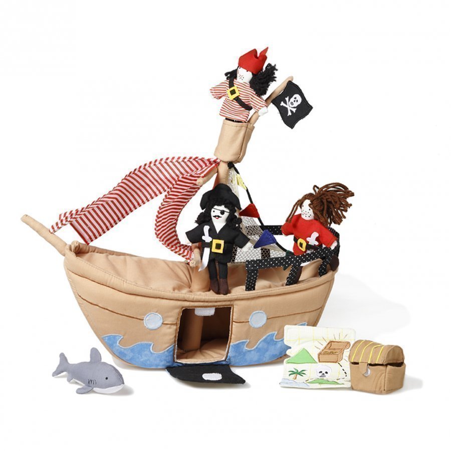 Oskar & Ellen The Jolly Roger Pirate Ship Leikkisetti