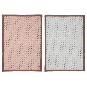 Oyoy Quilted Huopa Rose / Harmaa / Choko 70x100 Cm