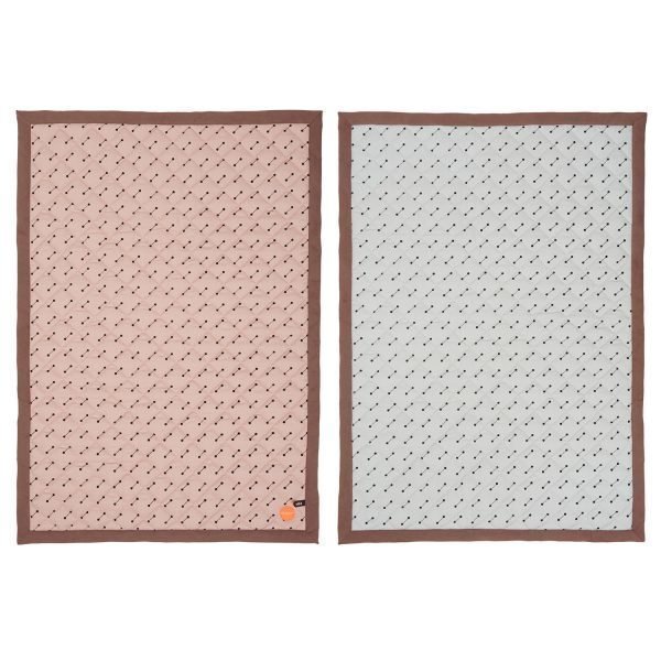 Oyoy Quilted Huopa Rose / Harmaa / Choko 70x100 Cm