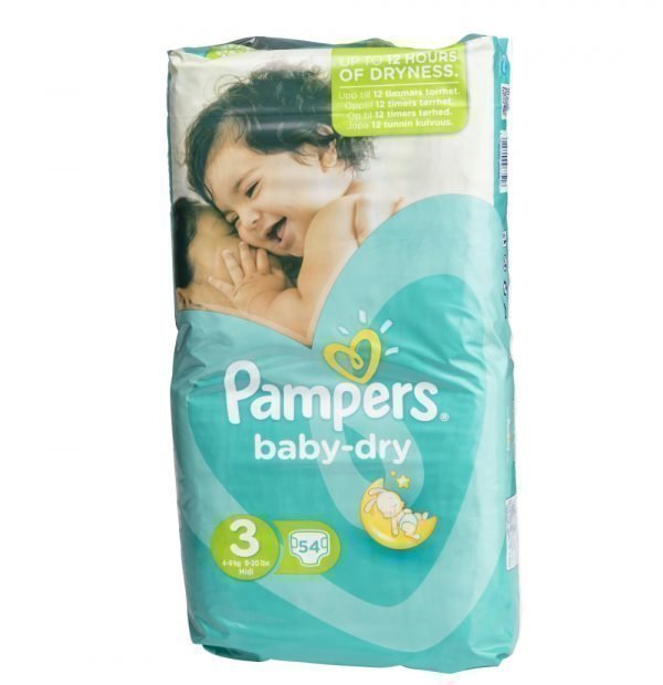 Pampers Baby-Dry 3 4-9 Kg Teippivaippa 54 Kpl