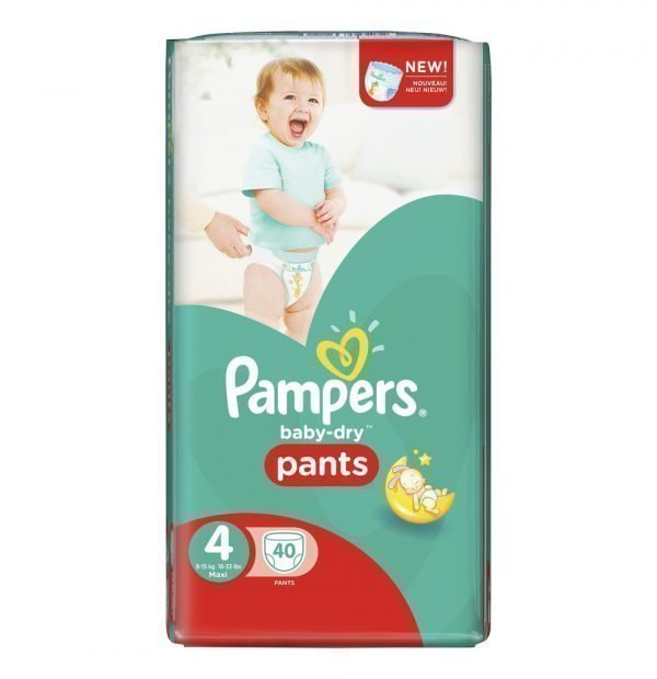 Pampers Baby-Dry 4 8-15 Kg Housuvaippa 40 Kpl