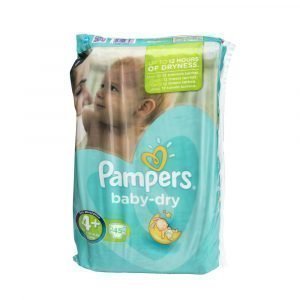 Pampers Baby-Dry 4+ 9-20 Kg Teippivaippa 45 Kpl