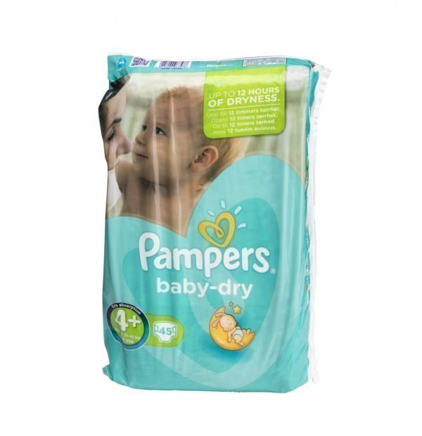 Pampers Baby-Dry 4+ 9-20 Kg Teippivaippa 45 Kpl