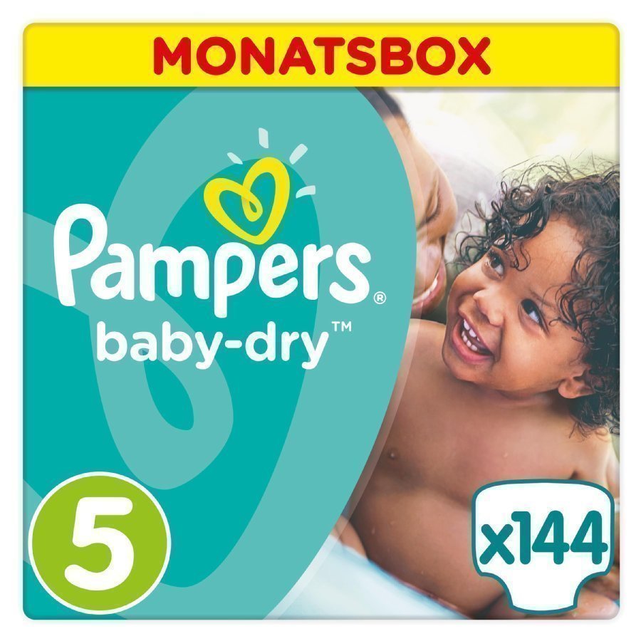 Pampers Baby Dry Koko 5 11 25 Kg Kuukausipakkaus 144 Kpl