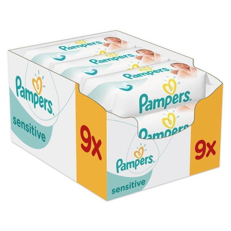 Pampers Puhdistuspyyhkeet Sensitive Jättipakkaus 9 X 56 Kpl