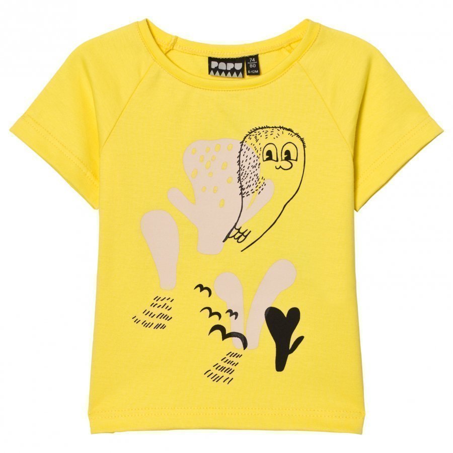 Papu Curious Print Tee Yellow T-Paita