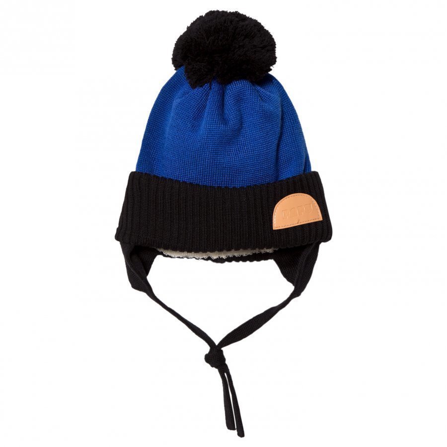 Papu Pom Pom Wool Beanie Blue Pipo