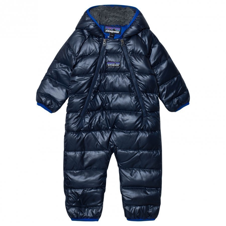 Patagonia Infant Hi-Loft Down Sweater Bunting Coverall Navy Blue Sadehaalari