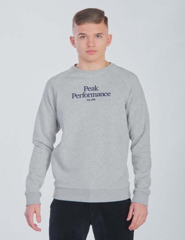 Peak Performance Jr Orig C Neule Harmaa