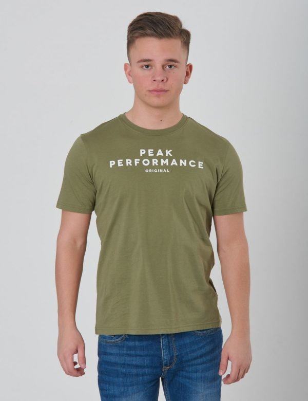 Peak Performance Jr Orig T T-Paita Vihreä