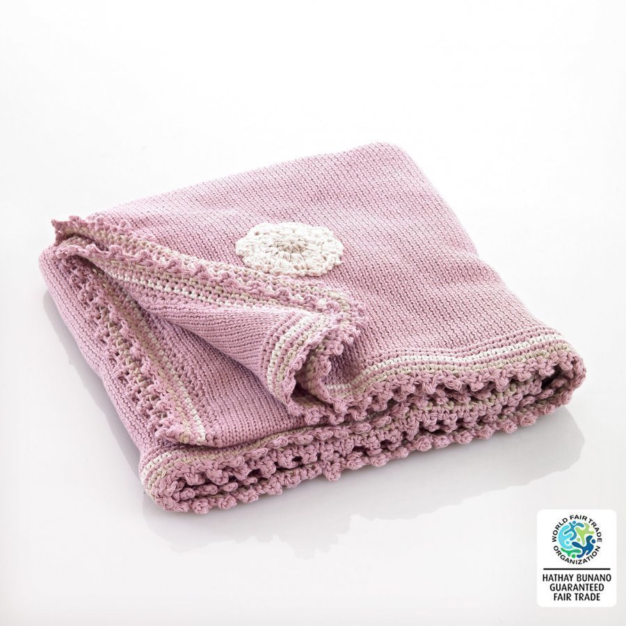 Pebble Pink Motif Blanket Huopa