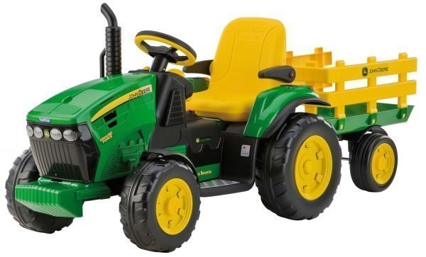 Peg Perego John Deere Ground Force Akkutraktori + Kärry