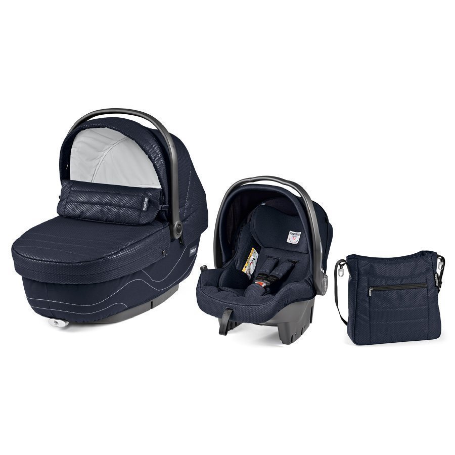 Peg Perego Set Xl Vaunukoppa Turvakaukalo Hoitolaukku Bloom Navy