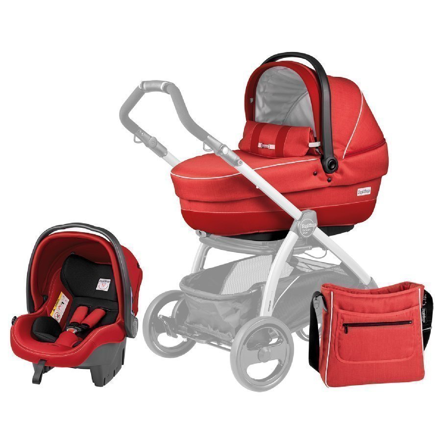 Peg Perego Set Xl Vaunukoppa Turvakaukalo Hoitolaukku Sunset