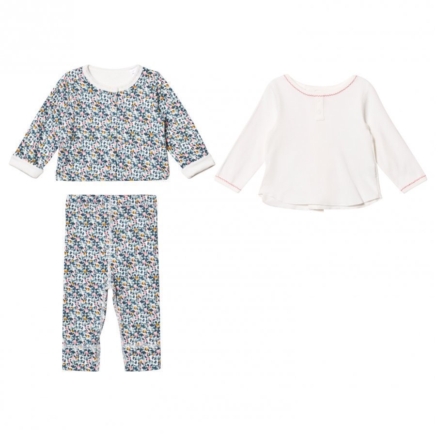 Petit Bateau 3-Piece Set Crème Asusetti