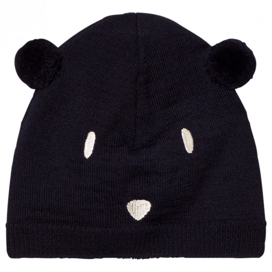 Petit Bateau Bear Beanie Marine Pipo