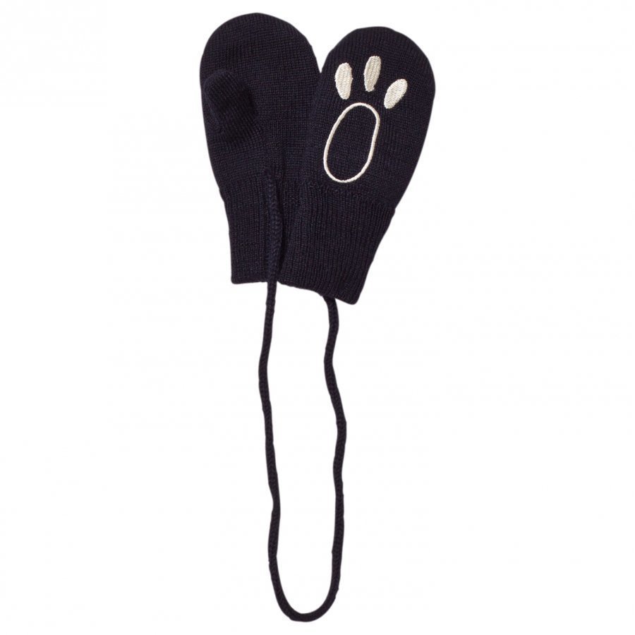 Petit Bateau Bear Mittens Marine Pipo