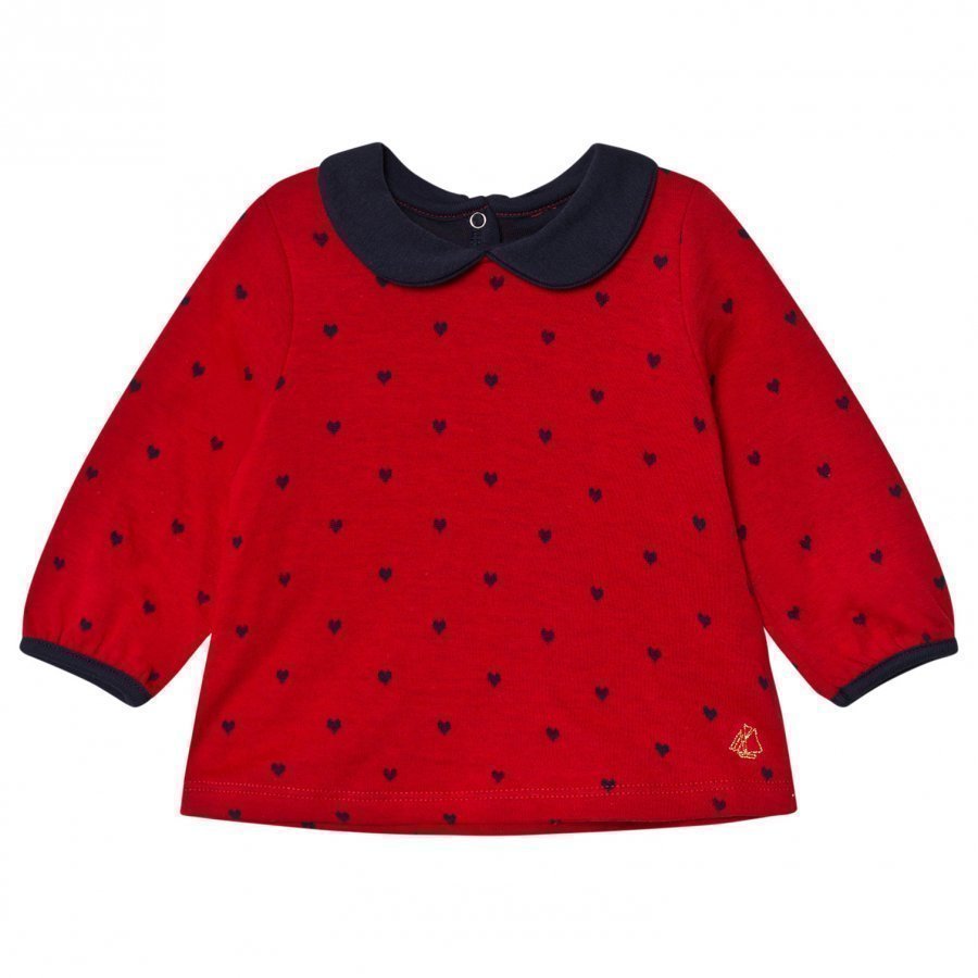 Petit Bateau Blouse Red/Marine Pusero