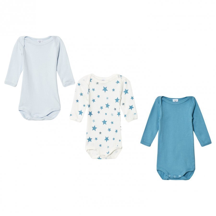 Petit Bateau Blue Star Baby Bodies 3 Pack Body