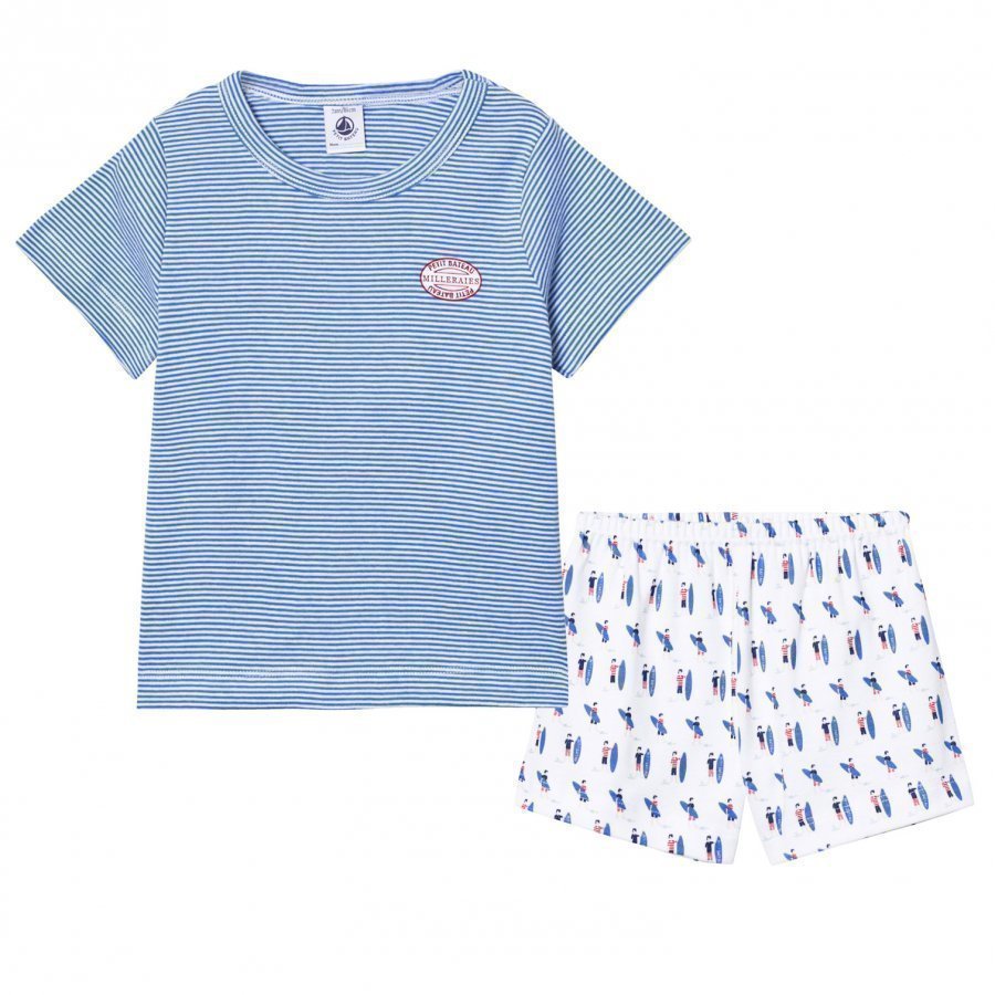 Petit Bateau Blue Stripe Board Pyjamas Yöpuku