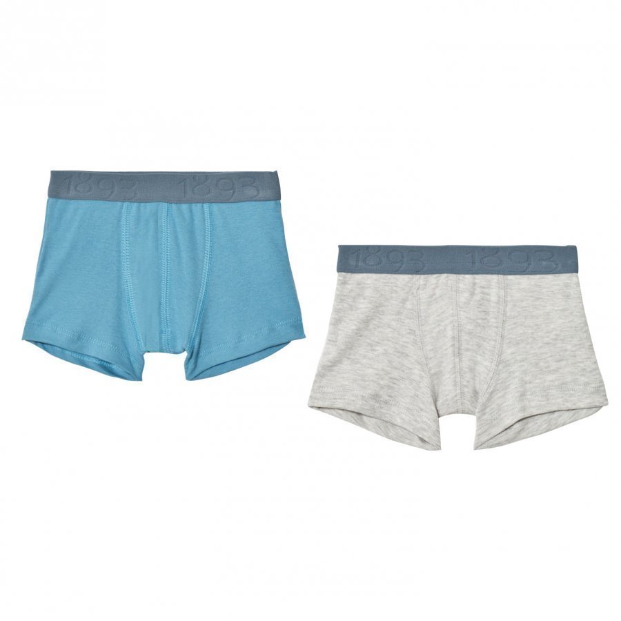 Petit Bateau Blue/Grey Boxers 2 Pack Bokserit