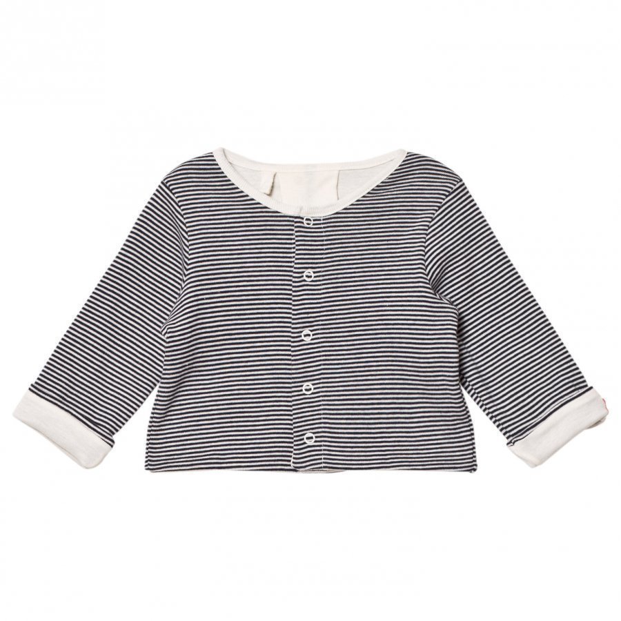 Petit Bateau Cardigan Cream Marine Stripe Neuletakki