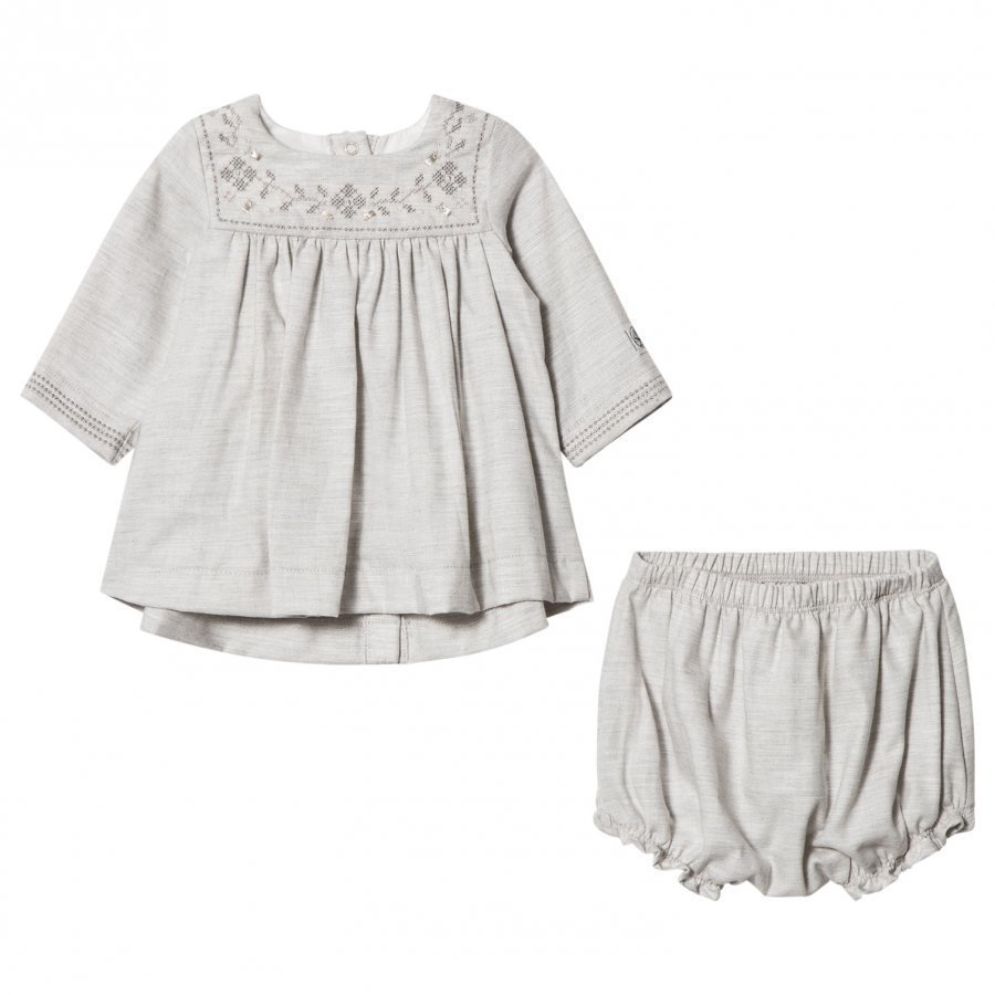 Petit Bateau Dress Bloomers Grey Mekko