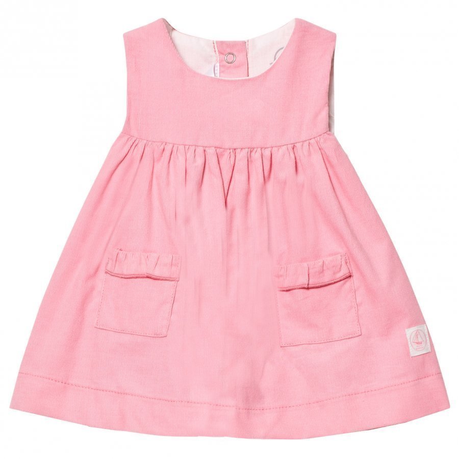 Petit Bateau Fine Corduroy Sleeveless Dress Soft Pink Mekko