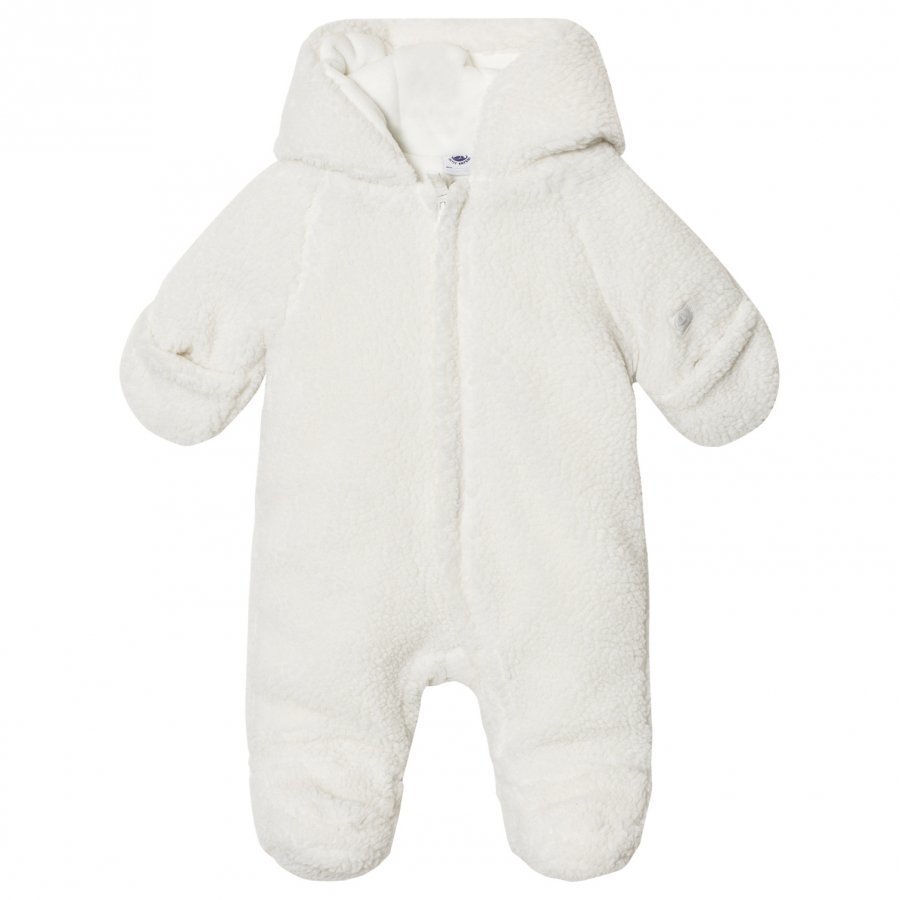 Petit Bateau Fleece Coverall Creme Fleece Haalarit