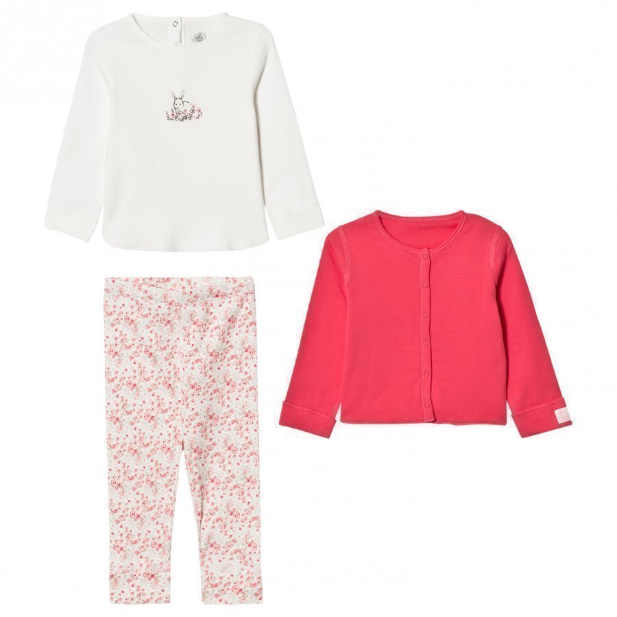 Petit Bateau Floral Bunny Set Asusetti