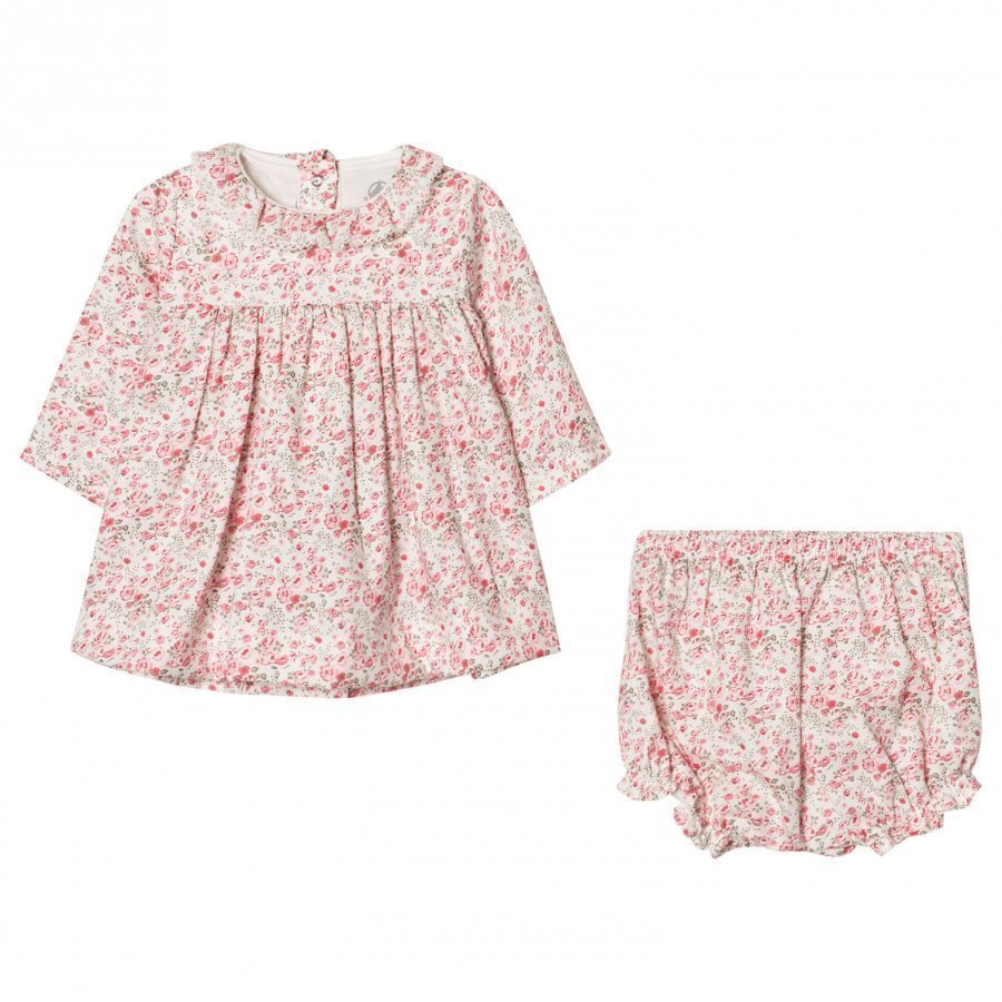 Petit Bateau Flower Twill Dress Mekko