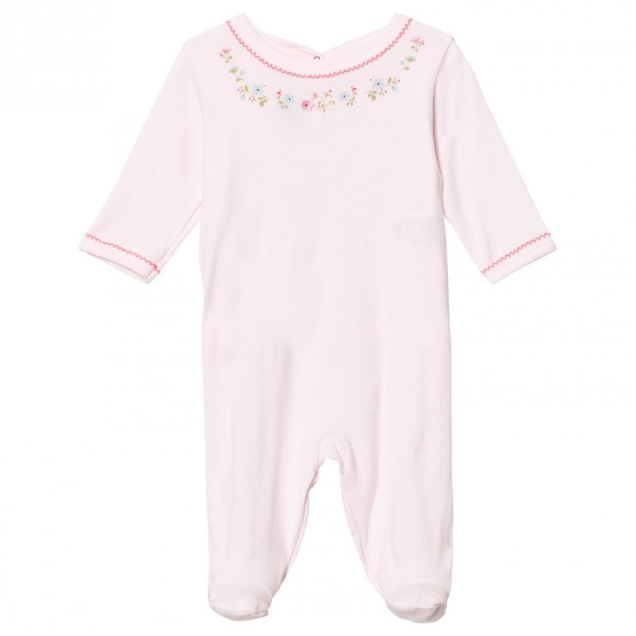 Petit Bateau Footed Baby Body Pink Body