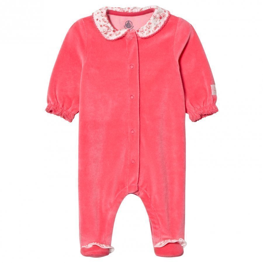 Petit Bateau Footed Baby Body Pink Body