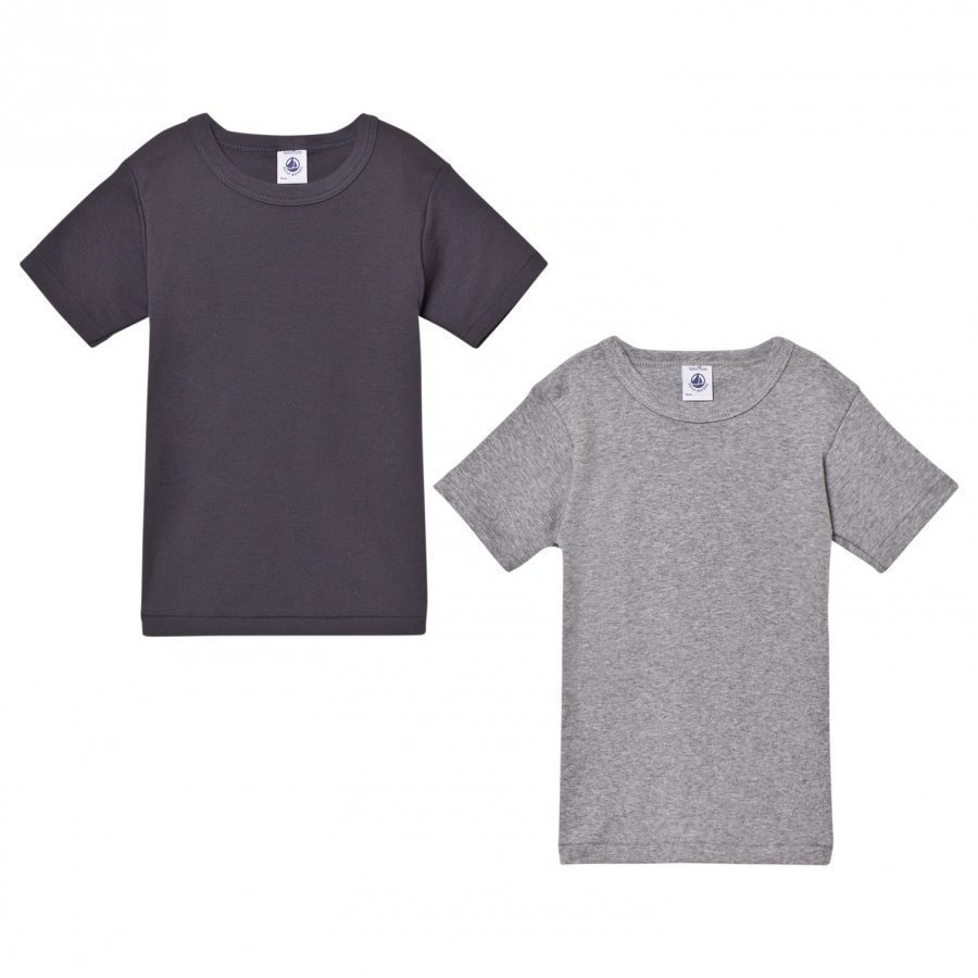 Petit Bateau Grey Cotton T-Shirts 2 Pack T-Paita