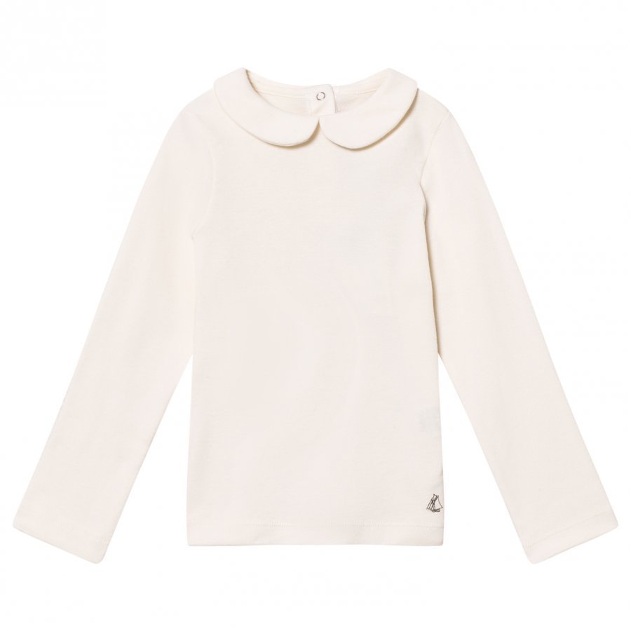 Petit Bateau Long Sleeve Tee Cream T-Paita