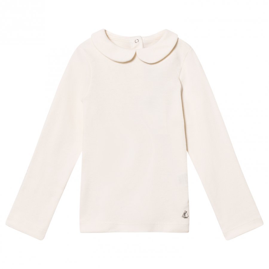 Petit Bateau Long Sleeve Tee Cream T-Paita