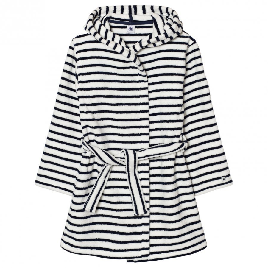 Petit Bateau Marine Striped Bathrobe Kylpytakki