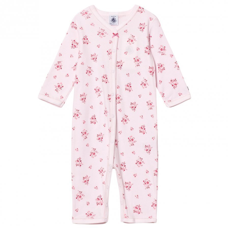 Petit Bateau Pink Floral One-Piece Body